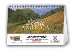 Scenic America Tent Desk Calendar, Size 6.25x4.5