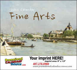 Fine Arts Promo Calendar  - Stapled