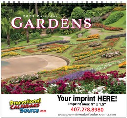 Splendid Gardens Calendar w Spiral Binding