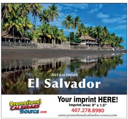 El Salvador Walll Calendar  Calendario Bilingue Espanol