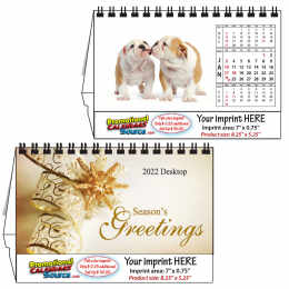 Puppies Desk Calendar 8.25x5.25