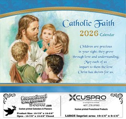 Catholic Faith Calendar with Funeral Preplanning insert option