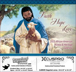 Faith Hope Love Protestant Calendar 2025, Funeral Preplanning insert option