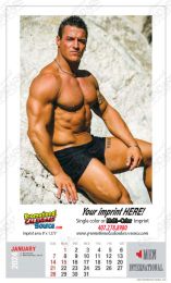 2025 Hot Nude Men Promotional Calendar – 12 Months of Stunning Male Models with Customizable Ad Space