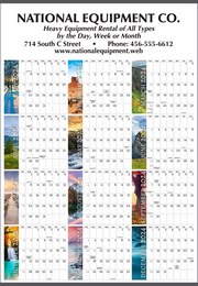 Year at a Glance Wall Calendar 27x39 Nature Views