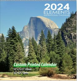 Custom Wall Calendar 12x25 with Spiral Binding 13 Full Color Images and every page Ad Imprint