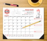 4 Color process desk pad promotional calendar