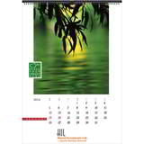 Custom Calendar size17x24 full page print with top Spiral Wire Binding