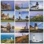 Monthly Images of Lighthouses Promotional Calendar 