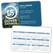 Custom printed Laminated Plastic Wallet Card 2104P calendar option P