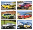 Muscle Cars 2 month view large wall Calendar # 3205 2024 monthly images