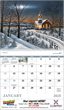 Scenic Memories Illustrations Calendar, 2024, with Spiral binding, Item 7046 open view image