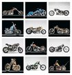 Custom Motorcycles 2024 Calendar with Spiral binding Item 7056 monthly view images