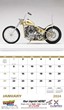 Custom Motorcycles 2024 Calendar with Spiral binding, Item 7056 open view image