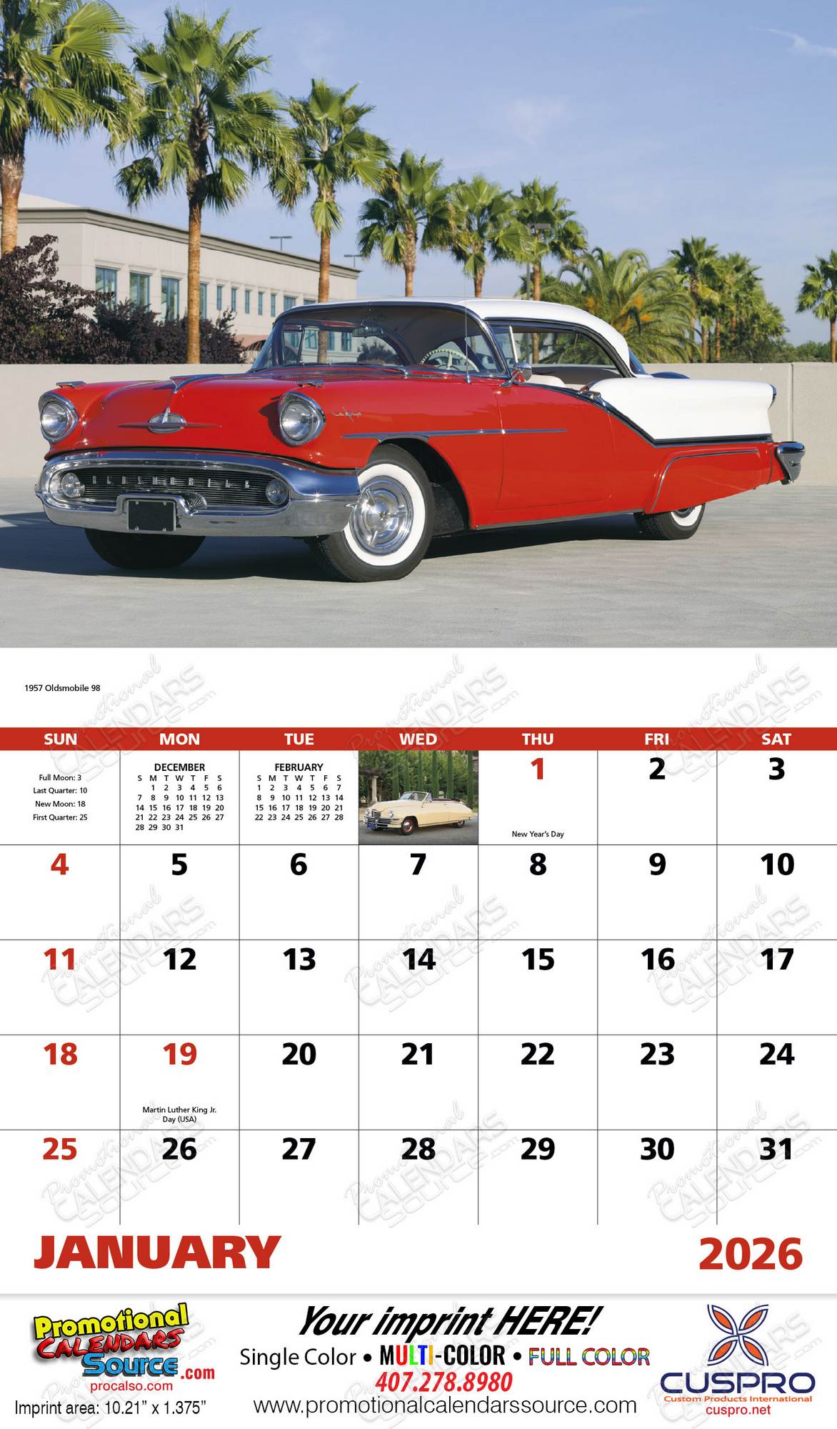Cars of the Fab 50s 2023 Calendar: Dan Lyons: 9781631144127