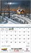 Scenic Memories Illustrations Calendar, 2024, with Stitched binding, Item 7046 open view image