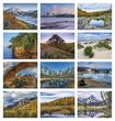 Landscapes of America Promo Calendar with Window Cut-Out monthly images