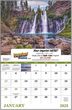 Open view of Landscapes of America Calendar with Window Cut-Out ad area