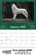 Wildlife Wall Calendar 2024 - Stapled