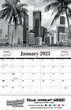 Black & White Wall Calendar 2024 