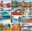 2024 Let's travel scenic desk calendar Item AD-5044 monthly images