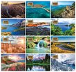 2024 Let's travel scenic desk calendar Item AD-5044 monthly images