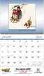 2024 Promotional calendar Norman Rockwell,Spiral, Item BC-200 open view