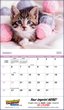 2024 Promotional calendar Puppies & Kittens, Stapled, Item BC-210 open view