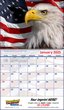 2024 Promotional calendar Patriotic America,Spiral, Item BC-240 open view