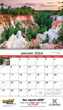 2024 Promotional calendar America Scenic,Spiral, Item BC-245 open view