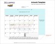 Desk Pad Calendar BE-2443 imprint template