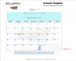 Desk Pad Calendar BE-2882 imprint template