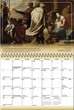 2024 Catholic Art Calendar open view with Spiral binding Item BLM-TAREN