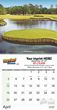 2026 Scenic Images of Gold Courses Calendar, Spiral Binding, 13.5x25.5 Item CC-205 Open View Image