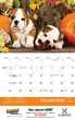2024 Puppies Animal Calendar, Stapled Item CC-401 Open View Image