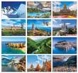 2024 Scenic World Travel Destinations Calendar Stapled Item CC-402 Monthly Images