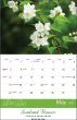 2024 Floral Beauty Wall Appoitment Calendar, Stapled, 11.5x18 Item CC-462 Open View Image