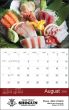 2024 Culinary Sushi Food Calendar, Stapled, 11.5x18 Item CC-473 Open View Image