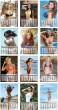 2025 Female Models Calendar monthly images