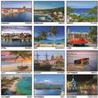 Caribbean Splendor Calendar - Scenic Images of the Caribbean  Bilingual open view 2024