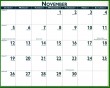 2024 Calendar grid details for item HD-1396H