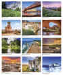 2024 America Scenic Promotional wall calendar Item JC-202 monthly images