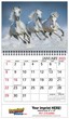 2024 Horses Animal Calendar  Stapled JC-339A open spread view image