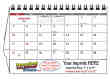 Fine Arts desktop promo calendar item # JC-703 full grid image