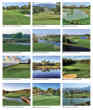 Golf Courses Desktop tent style calendar # JC-702 monthly images