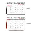 Splendid Gardens Large Desk Calendar item JC-903 back memo grid view and black easel