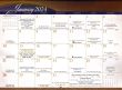 Franciscan Art Catholic Calendar item KC-FR January 2024 grid