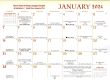 The Saints Among Us Catholic Calendar January 2024 grid
