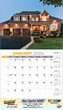 Stylish Homes Wall Calendar Stapled 2024