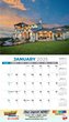 Stylish Homes Wall Calendar Stapled 2024